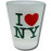 I Love NY Frosted Shotglass photo