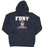 FDNY Full Chest Navy Hooded Sweatshirt - alt image photo