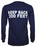 FDNY Patch and Sleeve Navy LS Tee - back photo
