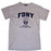 FDNY Full Chest Ash / Navy Tee photo