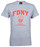 FDNY Full Chest Ash / Red Tee photo
