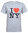 grey I Love NY Tee Shirt photo
