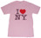Pink I Love NY Tee Shirt alt image photo