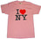 Pink I Love NY Tee Shirt alt 2 photo