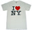 White I Love NY Tee Shirt alt image photo