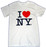 White I Love NY Tee Shirt alt 2 photo