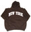 New York Brown Hooded Sweatshirt - size lg photo
