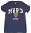 NYPD Full Chest Color Shield Navy Tee photo