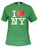 Green I Love NY Tee Shirt photo