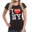 Black I Love NY Fitted Tee Shirt photo