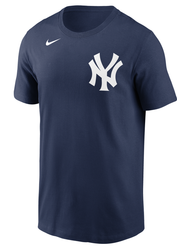 New York Yankees Majestic Wordmark Adult T-Shirt