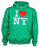 I Love NY Green Hooded Sweatshirt photo