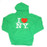 I Love NY Green Hooded Sweatshirt- alt image photo