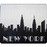 NYC "Grey Skyline" Mouse Pad photo
