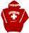 LIFEGUARD New York City Red Hoodie - flat photo