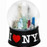 I Love NY Black 65mm Snowglobe - new pic photo