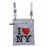 White I love NY Neck Wallet photo