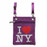 Purple I love NY Neck Wallet photo