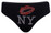 Black NY Thong With Red Lips photo