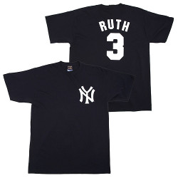 Majestic BABE RUTH No. 3 NEW YORK YANKEES (XL) T-Shirt Jersey