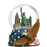 NYC Skyline with Eagle 65mm Snowglobe - old Image photo