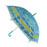 NYC Clear Neon Blue Umbrella photo