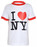 I Love NY White Ringer Kids T-Shirt photo