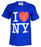 I Love NY Royal Blue Youth T-Shirt photo