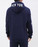 NY Yankees Embroidered Logo Navy Hooded Sweatshirt - hood photo