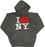 Charcoal I Love NY embroidered Sweatshirt  -alt image photo