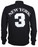 Black New York 3 Series Full Zip Sweatshirt - back photo