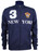 Navy New York 3 Series Full Zip Sweatshirt - front photo