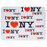 I Love NY Repeat White Mouse Pad photo