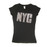 Big NYC Rhinestone Ladies Fitted Tee alt image photo