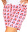Pink I Love NY Pajama Shorts - front photo