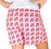 Pink I Love NY Pajama Shorts - back photo