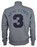 Charcoal New York 3 Series Full Zip Sweatshirt - back photo