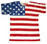 American Flag T-Shirt Distressed Full Body Printing - Front photo