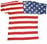 American Flag T-Shirt Distressed Full Body Printing - Back photo