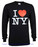 I Love NY Long Sleeve Shirt in Black photo