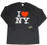 I Love NY Long Sleeve Shirt in Black alt 2 photo