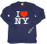 I Love NY Long Sleeve Shirt in Navy alt 2 photo