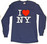 I Love NY Long Sleeve Shirt in Navy alt 1 photo