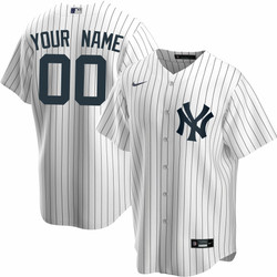 NY Yankees Replica Personalized Youth Home Jersey