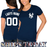 NY Yankees Personalized Ladies Navy T-Shirt photo