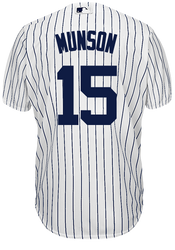 Catfish Hunter Jersey - NY Yankees Pinstripe Cooperstown Replica Throwback  Jersey