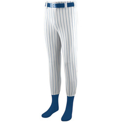 White baseball pants with blue stripe shop
