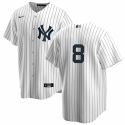 Thurman Munson No Name Jersey - Yankees Replica Home Number Only Jersey