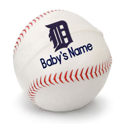 Chicago Cubs Personalized Plush Baby Baseball - White