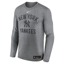 NY Yankees Authentic Collection Long Sleeve T-Shirt - Grey